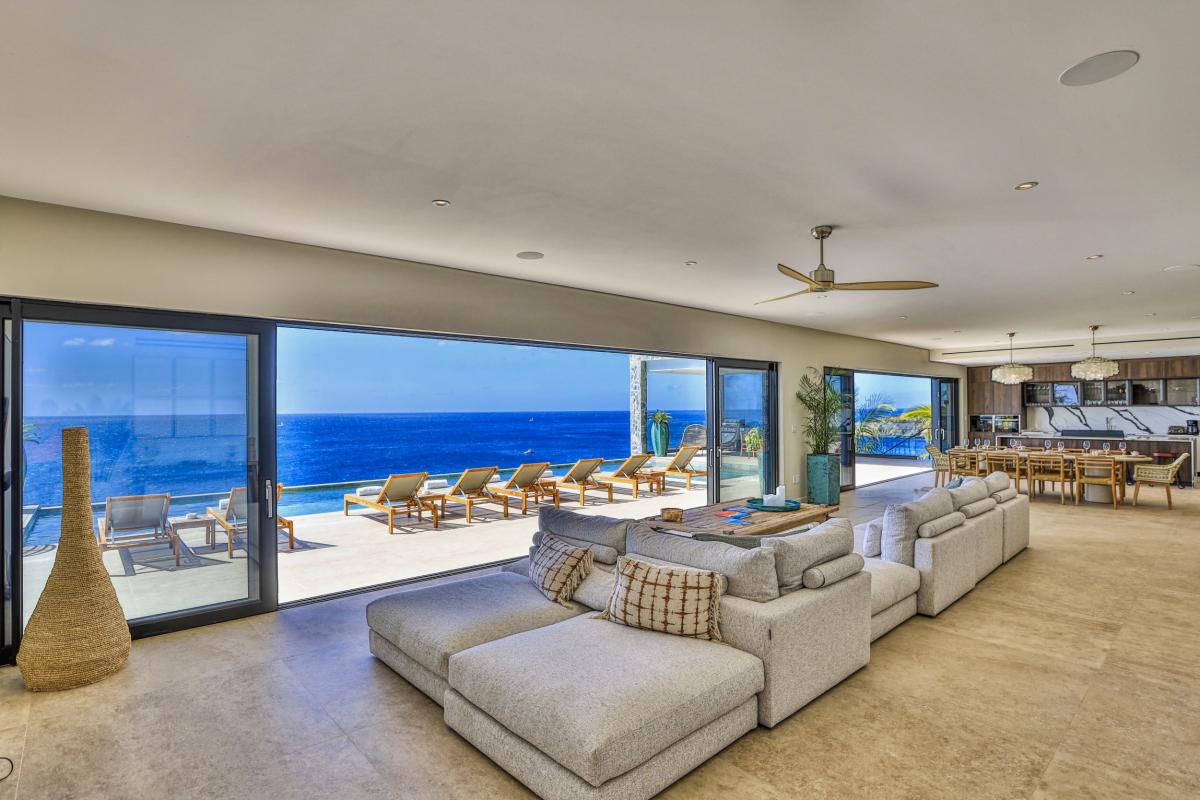 16_A louer villa 12 personnes Indigo Bay Saint Martin - Salon